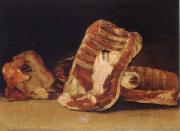 Francisco de Goya Style life with lamb head oil painting artist